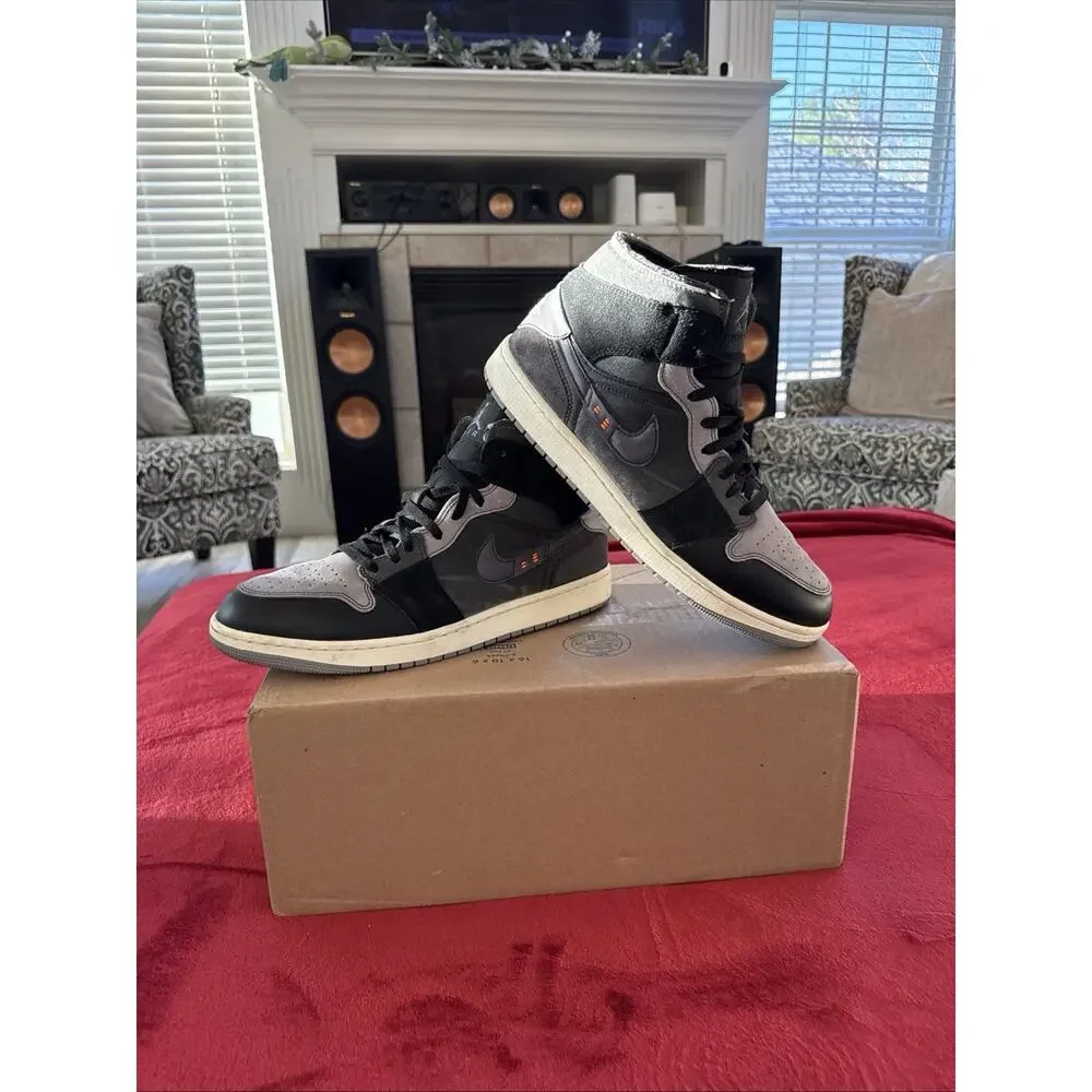 Size 13 Jordan 1 Mid SE Craft DM9652-001 Black Cement Grey Sail